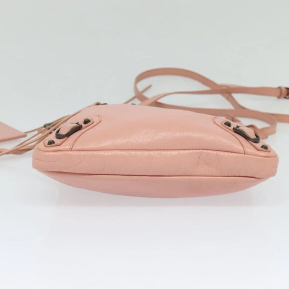 BALENCIAGA Shoulder Bag Leather Pink 310250 Auth hk2257V - Picture 5 of 14